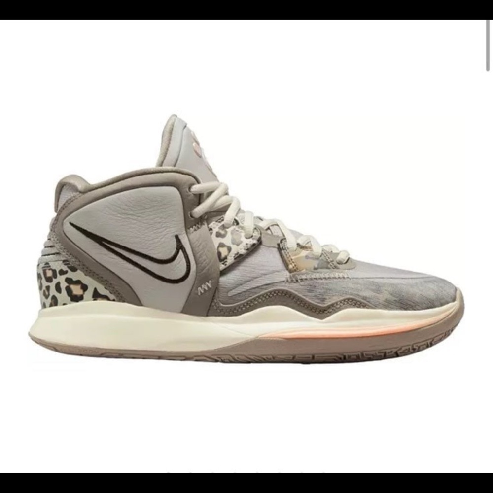 Nike Kids Gray and Cream Sneakers